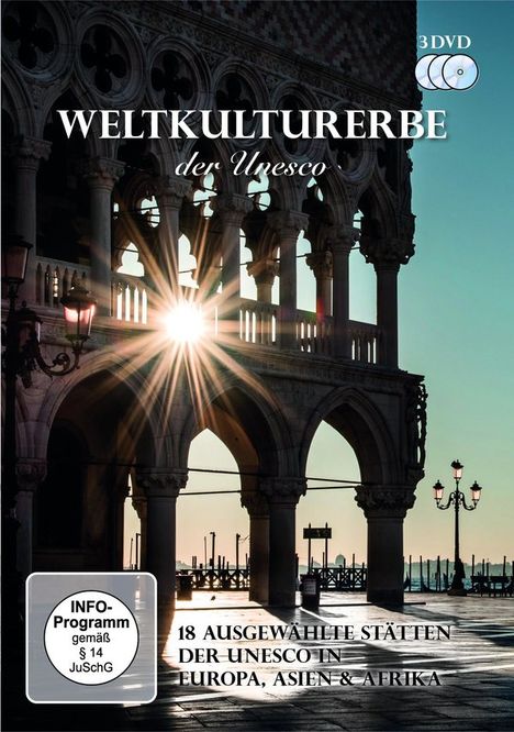 Weltkulturerbe - der Unesco, 3 DVDs