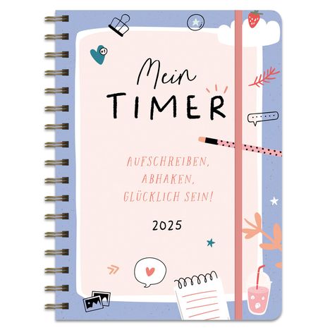 Kalender 2025 "Wiesenblumen" Terminplaner Ringbuch 2025, Kalender