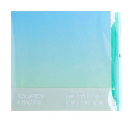 CLIPEN & Note Set (Mint Breeze / Pistachio Green) Gelschreiber + Notizbuch, Diverse