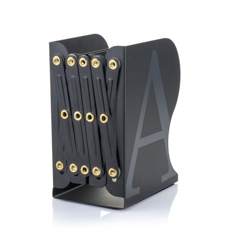MyLibrary Flexibles A-Z Metall-Buchregal (schwarz), Diverse