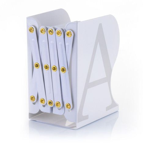 MyLibrary Flexibles A-Z Metall-Buchregal (weiß), Diverse
