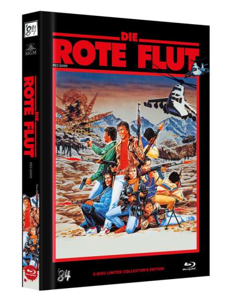 Die Rote Flut (Blu-ray &amp; DVD im Mediabook), 1 Blu-ray Disc und 1 DVD