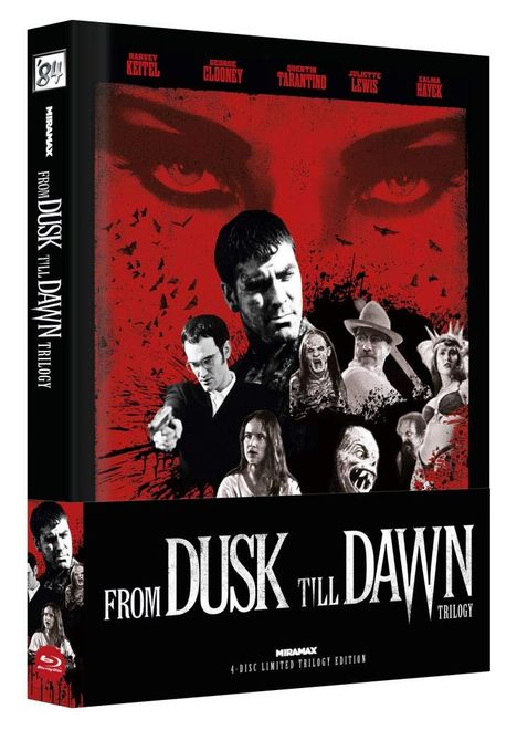 From Dusk Till Dawn Trilogy (Blu-ray &amp; DVD im wattierten Mediabook), 4 Blu-ray Discs
