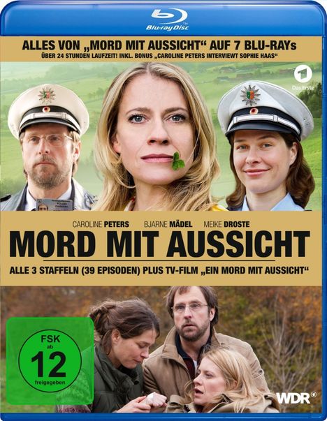 Mord mit Aussicht Staffel 1-3 (inkl. TV-Film) (Blu-ray), 7 Blu-ray Discs
