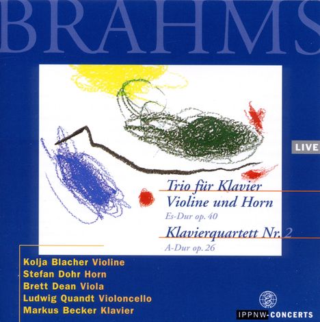 Johannes Brahms (1833-1897): Horntrio op.40, CD