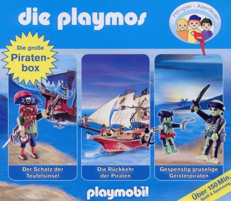 Die Playmos - Die große Piraten-Box, 3 CDs