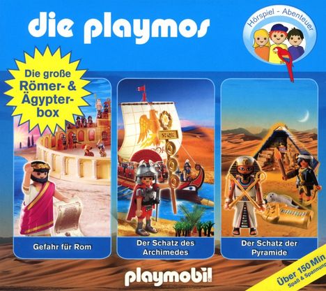 Die Playmos - Die große Römer und Ägypter-Box, 3 CDs