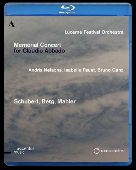 Lucerne Festival Orchestra - Memorial Concert for Claudio Abbado, Blu-ray Disc