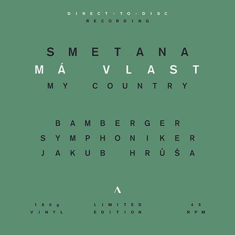 Bedrich Smetana (1824-1884): Mein Vaterland (incl. "Die Moldau") (180g / direct-to-disc Recording / 45rpm / Limited Edition), 3 LPs