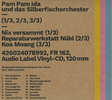 Pam Pam Ida: Trilogie, CD