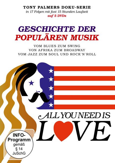 All you need is Love - Geschichte der populären Musik, 5 DVDs