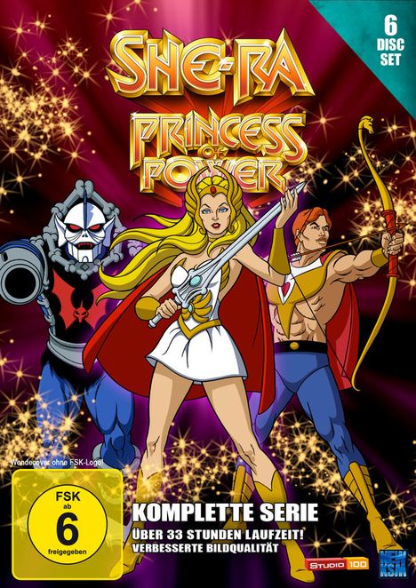 She-Ra - Prinzessin der Macht (Komplette Serie), 6 DVDs