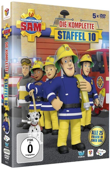 Feuerwehrmann Sam Staffel 10, 5 DVDs