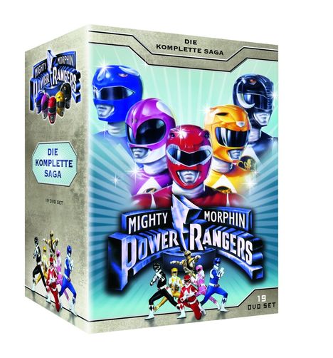 Power Rangers: Mighty Morphin (Komplette Serie), 19 DVDs