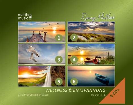 Ronny Matthes: Wellness &amp; Entspannung Vol.1 - 6 (Gemafrei), 6 CDs