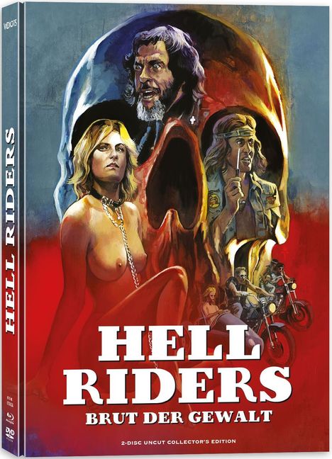 Hell Riders - Brut der Gewalt (Blu-ray &amp; DVD im Mediabook), 1 Blu-ray Disc und 1 DVD