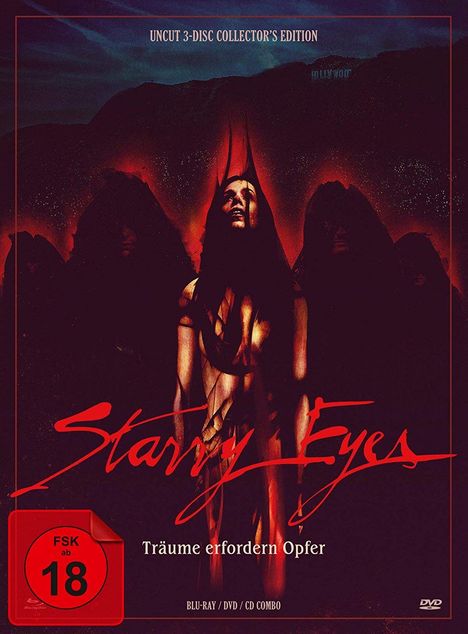 Starry Eyes (Limited Collector's Edition) (Blu-ray &amp; DVD im Digipak), 1 Blu-ray Disc, 1 DVD und 1 CD