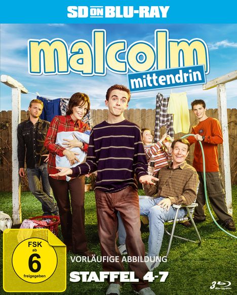 Malcolm Mittendrin Staffel 4-7 (SD on Blu-ray), 3 Blu-ray Discs
