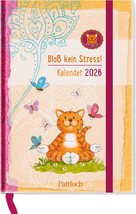 Taschenkalender 2026: Om-Katze: Bloß kein Stress!, Kalender