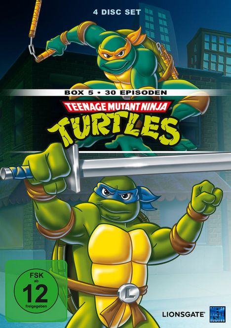 Teenage Mutant Ninja Turtles Box 5, 4 DVDs