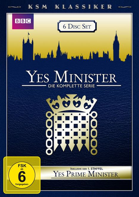 Yes Minister (Komplette Serie), 6 DVDs