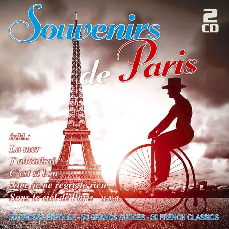 Souvenirs De Paris - 50 große Erfolge, 2 CDs