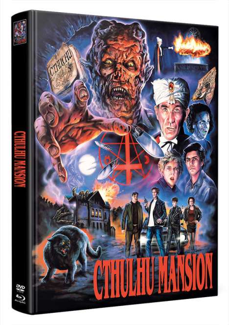 Cthuhlu Mansion (Blu-ray im wattiertem Mediabook), 1 Blu-ray Disc und 2 DVDs