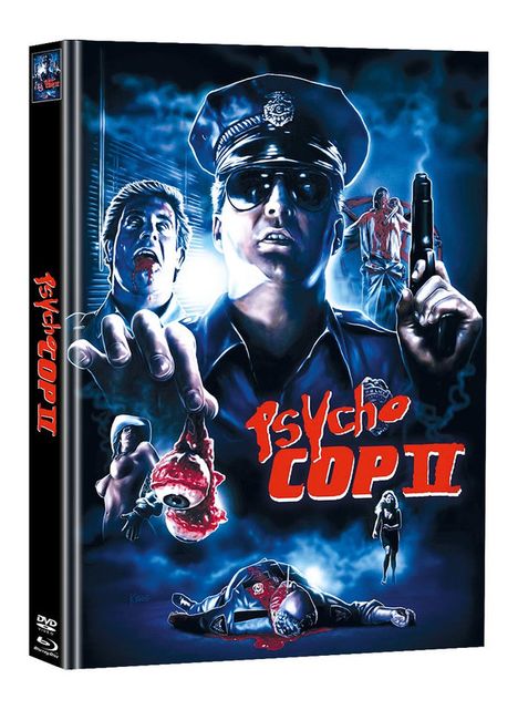 Psycho Cop 2 (Blu-ray &amp; DVD im Mediabook), 1 Blu-ray Disc und 1 DVD