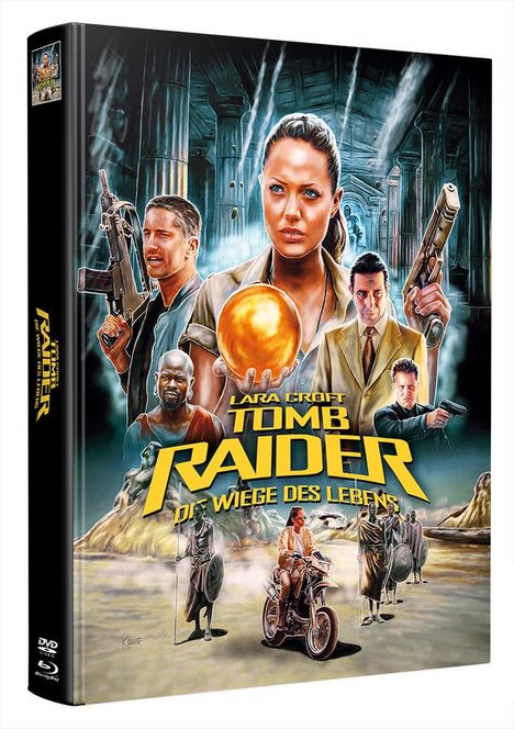 Tomb Raider: Die Wiege des Lebens (Blu-ray &amp; DVD im wattierten Mediabook), 1 Blu-ray Disc und 1 DVD