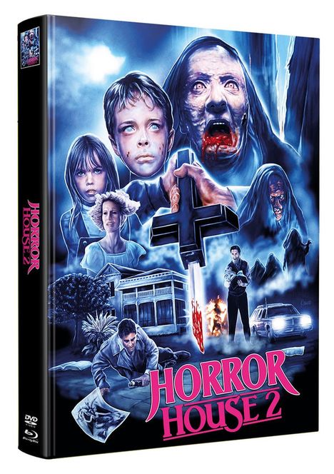 Horror House 2 (Blu-ray im wattierten Mediabook), 1 Blu-ray Disc und 1 DVD