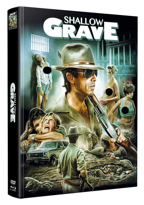 Shallow Grave (Blu-ray im wattierten Mediabook), 1 Blu-ray Disc und 1 DVD