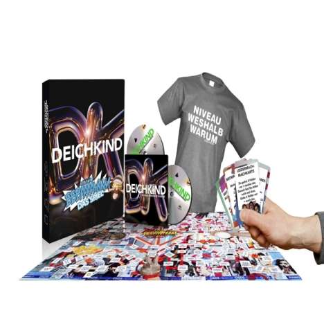 Deichkind: Niveau weshalb warum  (Limited Fanbox) (2 CD  + T-Shirt Größe L), 2 CDs, 1 T-Shirt und 1 Merchandise