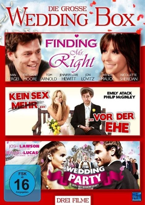 Die große Wedding Box (3 Filme), 3 DVDs