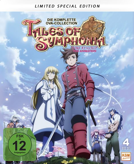 Tales of Symphonia (Blu-ray im Mediabook), 4 Blu-ray Discs