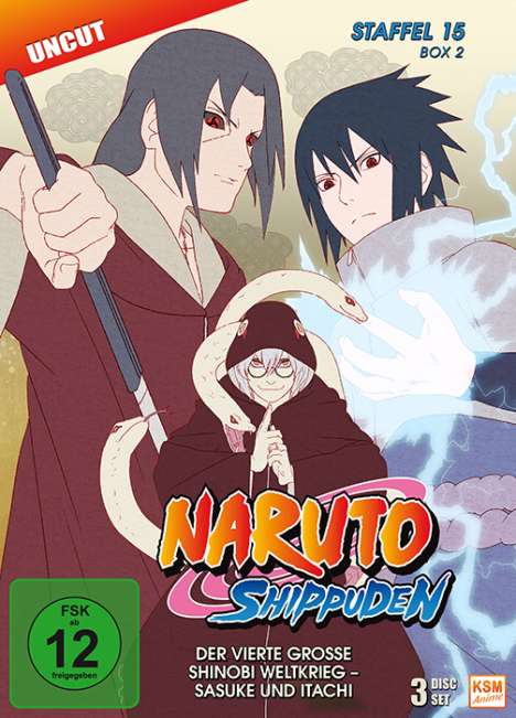 Naruto Shippuden Staffel 15 Box 2, 3 DVDs