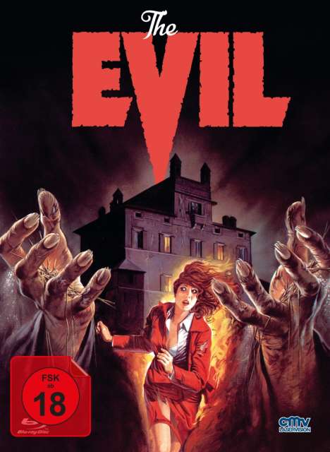 The Evil (1978) (Blu-ray &amp; DVD im Mediabook), 1 Blu-ray Disc und 1 DVD
