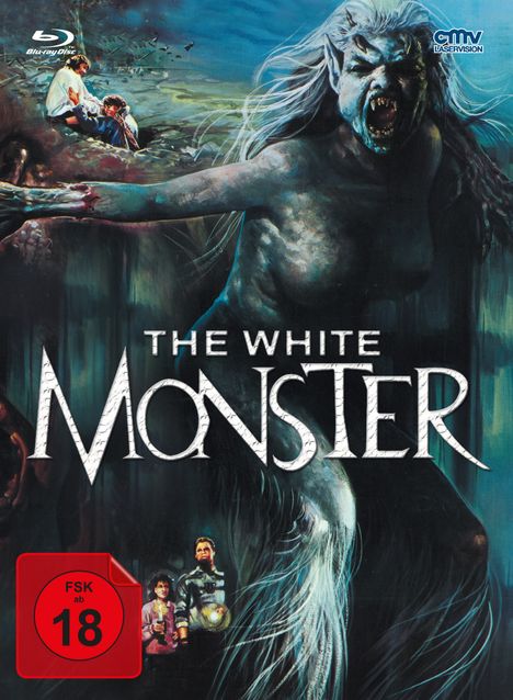 The White Monster (Blu-ray &amp; DVD im Mediabook), 1 Blu-ray Disc und 1 DVD