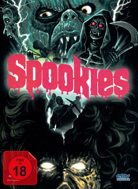 Spookies - Die Killermonster (Blu-ray &amp; DVD im Mediabook), 1 Blu-ray Disc und 1 DVD