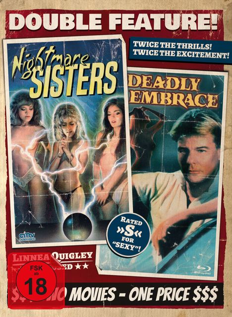Nightmare Sisters / Deadly Embrace (Blu-ray im Mediabook), 2 Blu-ray Discs