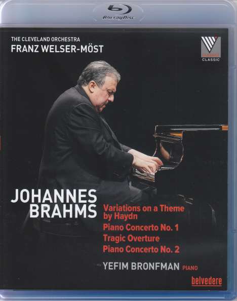 Johannes Brahms (1833-1897): Klavierkonzerte Nr.1 &amp; 2, Blu-ray Disc