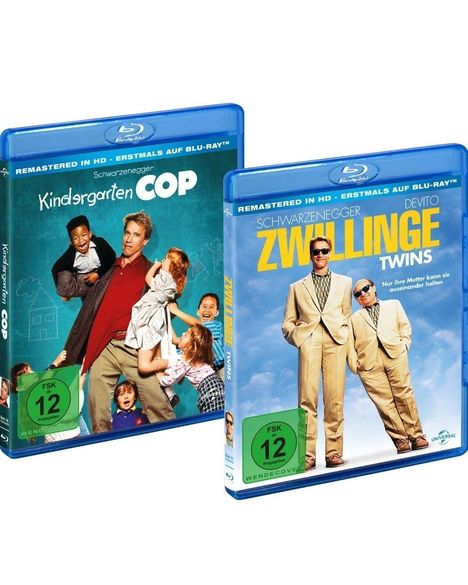 Kindergarten Cop / Zwillinge (Blu-ray), 2 Blu-ray Discs