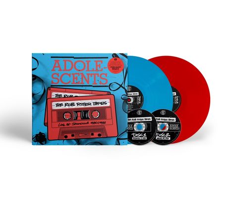 Adolescents: The Rob Ritter Tapes: Live At Starwood 1980/1981 /(180g) (Limited Edition) (Red/Blue Vinyl), 2 LPs und 2 CDs