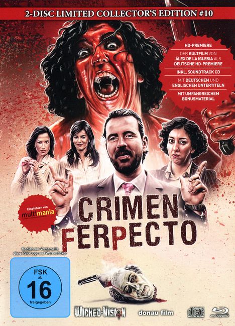 Crimen ferpecto (Blu-ray &amp; Soundtrack CD im Mediabook), 1 Blu-ray Disc und 1 CD