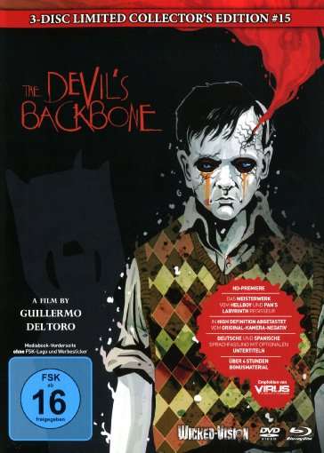 The Devil's Backbone (Blu-ray &amp; DVD im Mediabook), 1 Blu-ray Disc und 2 DVDs