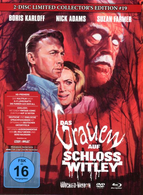 Das Grauen auf Schloss Witley (Blu-ray &amp; DVD im Mediabook), 1 Blu-ray Disc und 1 DVD