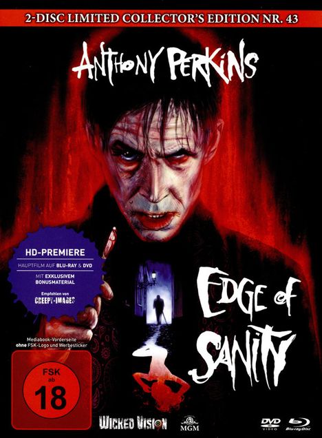 Edge of Sanity (Blu-ray &amp; DVD im Mediabook), 1 Blu-ray Disc und 1 DVD