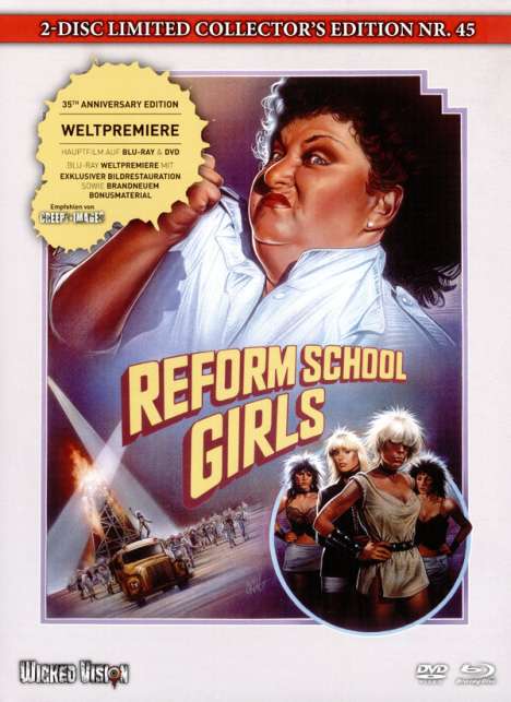 Reform School Girls (Blu-ray &amp; DVD im Mediabook), 1 Blu-ray Disc und 1 DVD