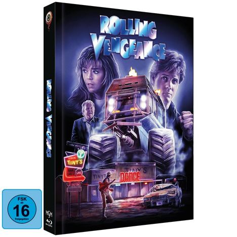 Rolling Vengeance (1987) (Blu-ray &amp; DVD im Mediabook), 1 Blu-ray Disc und 1 DVD