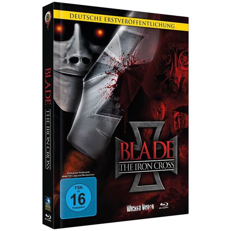 Blade - The Iron Cross (Blu-ray im Mediabook), 1 Blu-ray Disc und 1 DVD