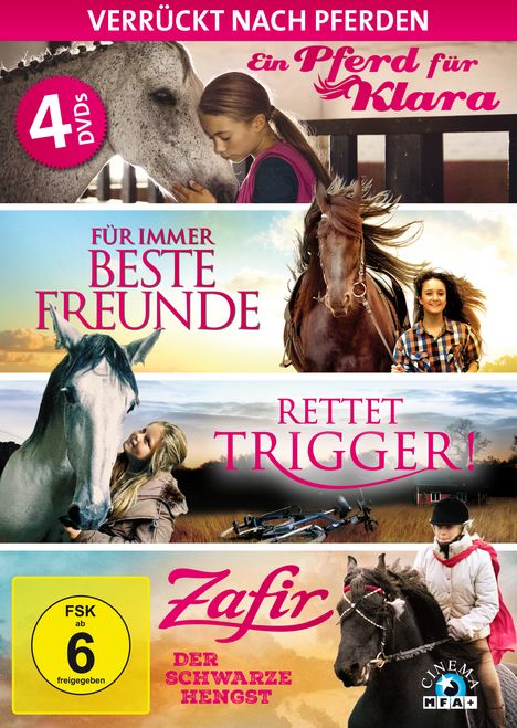 Verrückt nach Pferden - Die ultimative Pferde-Box, 4 DVDs